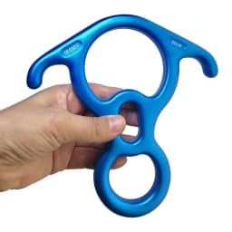 50KN Outdoor Aluminum Magnesium Alloy Rock Climbing 8 Word Ring OX Horn Hoop Abseiling Device Downhill Slow Down Descender