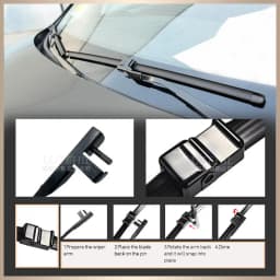 For BMW X3 F25 2010-2017 2011 2012 2013 2014 Wiper Front & Rear Wiper Blades Windshield Windscreen Window Brushes 26"+20"+13"