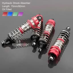 Wltoys Upgraded Shock Absorber 1/12 Front / Rear Metal Spring Damper For 124016/124017/124018/124019 RC Car Spare Parts