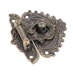 1pc Antique Bronze Hasp Latch Jewelry Wooden Box Lock Mini Cabinet Buckle Case Locks Decorative Handle 50*56mm