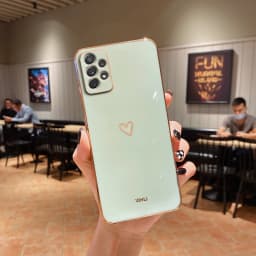 Love Heart Phone Case On For Samsung Galaxy A32 A 32 A52 A72 A 52 4G 5G A52S A53 A23 A33 A73 A12 A54 A34 Silicone Luxury Cover
