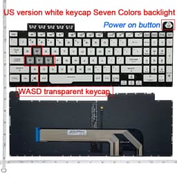 US Keyboard For ASUS TUF Gaming A15 FA506 FA506iu FA506iv Fa506ii TUF A17 FA706 Fa706ii FA706iu FX506 FX506L FX706 FX706H TUF706
