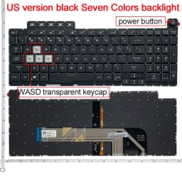 US Keyboard For ASUS TUF Gaming A15 FA506 FA506iu FA506iv Fa506ii TUF A17 FA706 Fa706ii FA706iu FX506 FX506L FX706 FX706H TUF706