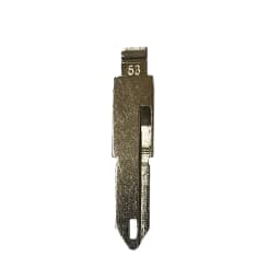 10pcs 53# NE72 Metal Uncut Blank Flip Remote Key Blade for Peugeot 206 207 Citroen Renault for Keydiy KD Xhorse VVDI JMD