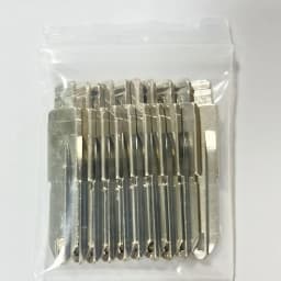 10pcs 53# NE72 Metal Uncut Blank Flip Remote Key Blade for Peugeot 206 207 Citroen Renault for Keydiy KD Xhorse VVDI JMD