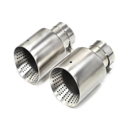1 Pcs Matte Stainless Steel Car Exhaust Tip System Pipe Universal Exhaust Tip For VW GTI MK7 Golf7 Nozzle 60MM 63mm Muffler Tip
