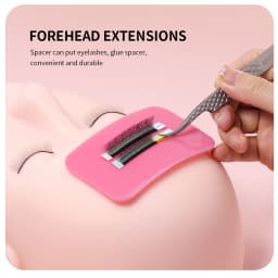 ANNAFRIS Silicone Forehead Sticking Eyelash Grafting Pallet Pad Easy To Clean Reusable Lash Extension Silica Gel Tray Holder
