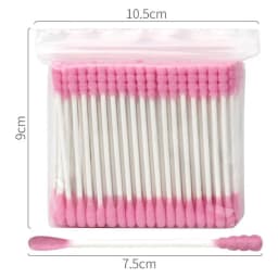100pcs Double Head Cotton Swab Wood Sticks Disposable Buds Cotton For Beauty Makeup Nose Ears Cleaning Health Care Tools