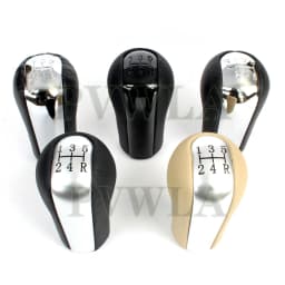 5/6 Speed Manual Stick Gear Shift Knob And PU Leather Boot For Toyota AVENSIS T25 MK2 II 2003 2004 2005 2006 2007 2008 2009