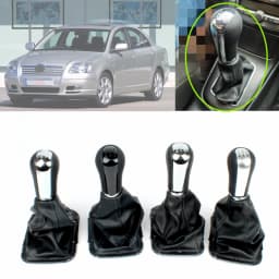 5/6 Speed Manual Stick Gear Shift Knob And PU Leather Boot For Toyota AVENSIS T25 MK2 II 2003 2004 2005 2006 2007 2008 2009