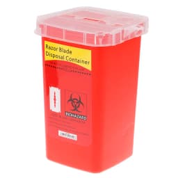 Barber Shop Accessories Feather Razor Blade Disposal Case Trash Can Easy to Be Cleaned Disposable Recycling Bin Box