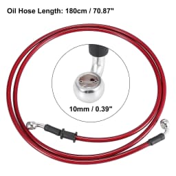 Motoforti Universal 40/50/60/70/110/130/140/180/190/200cm Motorcycle Brake Clutch Oil Hose Line Pipe Hydraulic Stainless Steel