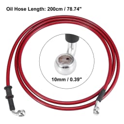 Motoforti Universal 40/50/60/70/110/130/140/180/190/200cm Motorcycle Brake Clutch Oil Hose Line Pipe Hydraulic Stainless Steel