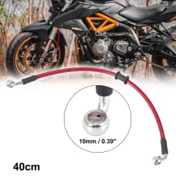 Motoforti Universal 40/50/60/70/110/130/140/180/190/200cm Motorcycle Brake Clutch Oil Hose Line Pipe Hydraulic Stainless Steel