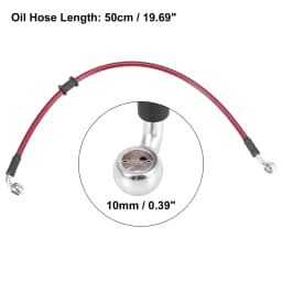 Motoforti Universal 40/50/60/70/110/130/140/180/190/200cm Motorcycle Brake Clutch Oil Hose Line Pipe Hydraulic Stainless Steel