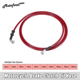 Motoforti Universal 40/50/60/70/110/130/140/180/190/200cm Motorcycle Brake Clutch Oil Hose Line Pipe Hydraulic Stainless Steel