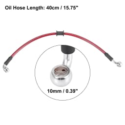 Motoforti Universal 40/50/60/70/110/130/140/180/190/200cm Motorcycle Brake Clutch Oil Hose Line Pipe Hydraulic Stainless Steel