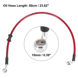 Motoforti Universal 40/50/60/70/110/130/140/180/190/200cm Motorcycle Brake Clutch Oil Hose Line Pipe Hydraulic Stainless Steel