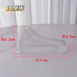 10Pcs Clear Plastic Baby Feet Display Baby Booties Shoes Socks Showcase Shoes Socks Clear Plastic PVC