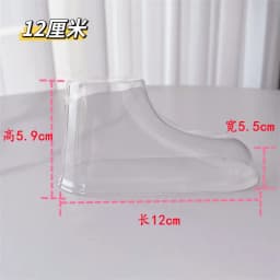10Pcs Clear Plastic Baby Feet Display Baby Booties Shoes Socks Showcase Shoes Socks Clear Plastic PVC