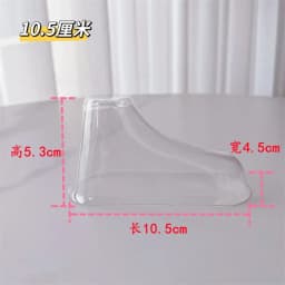 10Pcs Clear Plastic Baby Feet Display Baby Booties Shoes Socks Showcase Shoes Socks Clear Plastic PVC