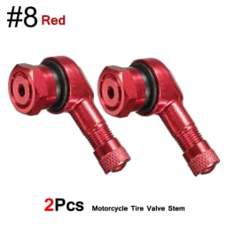 DSYCAR 2Pcs 90 Degree CNC Motorcycle Tire Valve Stems -Universal Motorcycle Aluminum Wheels Tire NCY Leak-proof TWPO Valve Caps
