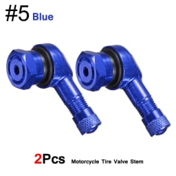 DSYCAR 2Pcs 90 Degree CNC Motorcycle Tire Valve Stems -Universal Motorcycle Aluminum Wheels Tire NCY Leak-proof TWPO Valve Caps
