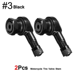 DSYCAR 2Pcs 90 Degree CNC Motorcycle Tire Valve Stems -Universal Motorcycle Aluminum Wheels Tire NCY Leak-proof TWPO Valve Caps