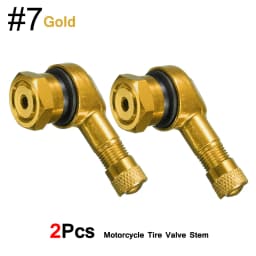 DSYCAR 2Pcs 90 Degree CNC Motorcycle Tire Valve Stems -Universal Motorcycle Aluminum Wheels Tire NCY Leak-proof TWPO Valve Caps