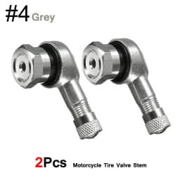 DSYCAR 2Pcs 90 Degree CNC Motorcycle Tire Valve Stems -Universal Motorcycle Aluminum Wheels Tire NCY Leak-proof TWPO Valve Caps