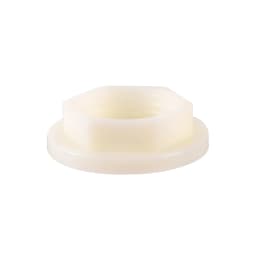 5Pcs Flange 1/2" Female Thread Plastic Nuts Lock Nut Outer Hexagon Fastening Nut With Sealing Ring Pipeline Water Tank Accessori