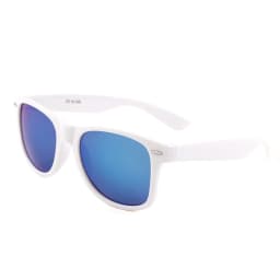 Cool Sunglasses White PC Frame Glasses Men Women Sun Glasses Sun Goggles Eyewear Unisex Sunglasses Reflective Film Sunglasses