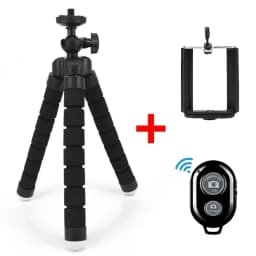 Mini Flexible Sponge Octopus Tripod for IPhone Samsung Xiaomi Huawei Mobile Phone Smartphone for Gopro 9 8 7 Camera Phone