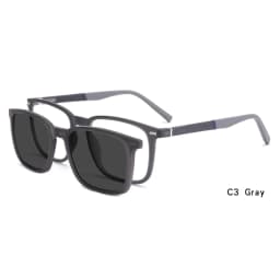 Ceofy Men Eyeglasses 2 In 1 Foldable Cap on Magnetic Optical Myopia Popular Sunglasses Prescription Glasses Frame C8016