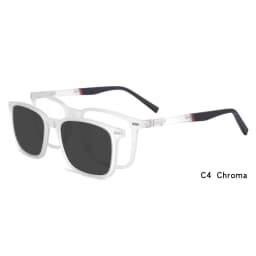 Ceofy Men Eyeglasses 2 In 1 Foldable Cap on Magnetic Optical Myopia Popular Sunglasses Prescription Glasses Frame C8016