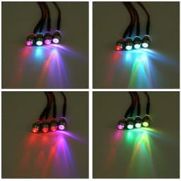 RC LED Light Kit Headlamps for 1/10 1/8 1/12 RC Car Truck Crawler Drift Car Headlight Taillight TRAXXAS HSP HPI MN99 MN90