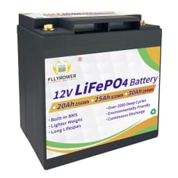 EU Stock 12V 6/10/12/20/30/40/50Ah LiFePO4 With BMS Lithium Iron Phosphate Energy Storage Battery Rechargeable For Kid Scooters