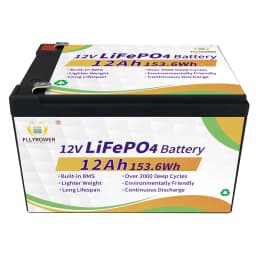 EU Stock 12V 6/10/12/20/30/40/50Ah LiFePO4 With BMS Lithium Iron Phosphate Energy Storage Battery Rechargeable For Kid Scooters