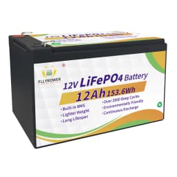 EU Stock 12V 6/10/12/20/30/40/50Ah LiFePO4 With BMS Lithium Iron Phosphate Energy Storage Battery Rechargeable For Kid Scooters