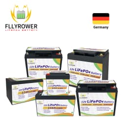 EU Stock 12V 6/10/12/20/30/40/50Ah LiFePO4 With BMS Lithium Iron Phosphate Energy Storage Battery Rechargeable For Kid Scooters
