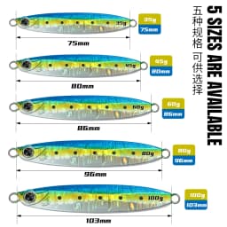 JIGGINGPRO 35g 45g 60g 80g 100g Coltsniper Metal Jigs Japan Long Cast Jigging Lure Sea Fishing Lure