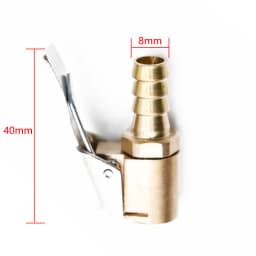 Car Tire Air Chuck Inflator Pump Valve Connector Clip-on Adapter Car Brass 8mm Tyre Wheel Valve For Inflatable Pump