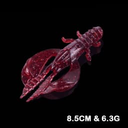 4/8pcs 80mm/6.5g Soft Silicon Shrimp Shaped Crankbait Fishing Lure Set Swivel Jigging Wobbler Artificial Pike Minnow Bass Tackle