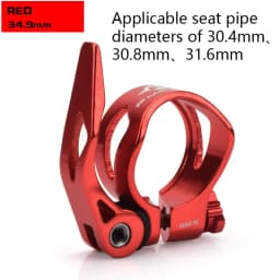 Bicycle Seatpost Clamps Quick release 31.8mm / 34.9mm Aluminum alloy Clip for Mountain road bike Cycling Accessories