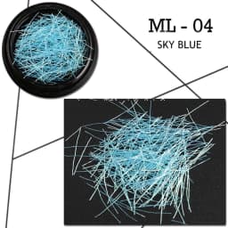 1 Box Nail Art Decoration Symphony Mermaid Line Gold Silver Color Silk Thread for DIY Nail Accessories Colorful Mesh Line Decor