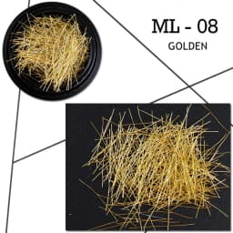 1 Box Nail Art Decoration Symphony Mermaid Line Gold Silver Color Silk Thread for DIY Nail Accessories Colorful Mesh Line Decor