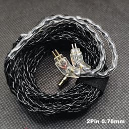 JCALLY JC08S 8 Shares QDC 2Pin 0.78mm MMCX Earphone Upgrade Cable with Mic for KZ EDX Pro ZSN PRO X ZST PRO X ZSX PRX Castor ZSN
