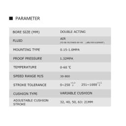 Standard Air Pneumatic Cylinders SC 32/40/50/63mm Bore Double Acting 50/75/100/125/150/175/200/250/300/350/400/500/1000mm Stroke