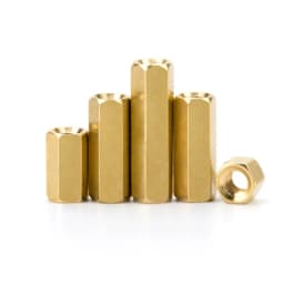 5-50pcs Hex Female to Female M2 M2.5 M3 M4 M5 Brass Standoff Spacer Hexagonal Stud Spacer Hollow Pillars