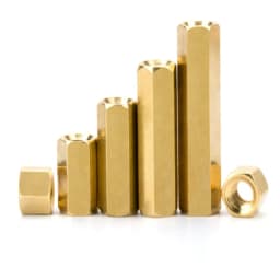 5-50pcs Hex Female to Female M2 M2.5 M3 M4 M5 Brass Standoff Spacer Hexagonal Stud Spacer Hollow Pillars